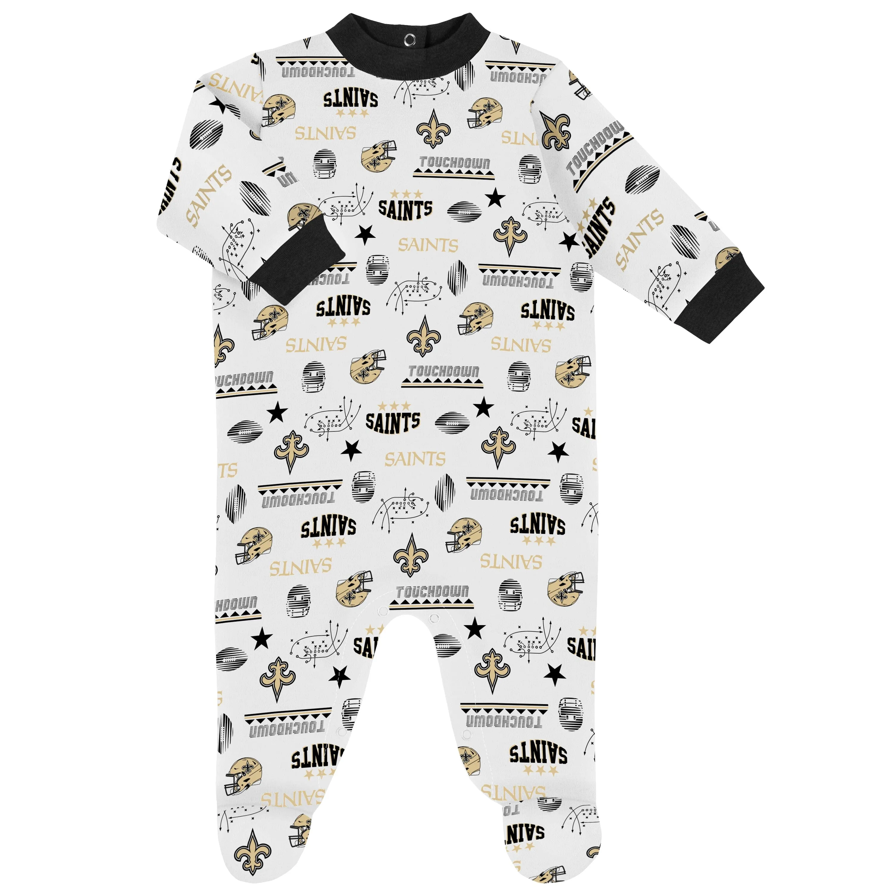 3-Piece Baby Boys New Orleans Saints Bodysuit, Sleep 'N Play, and Cap Set