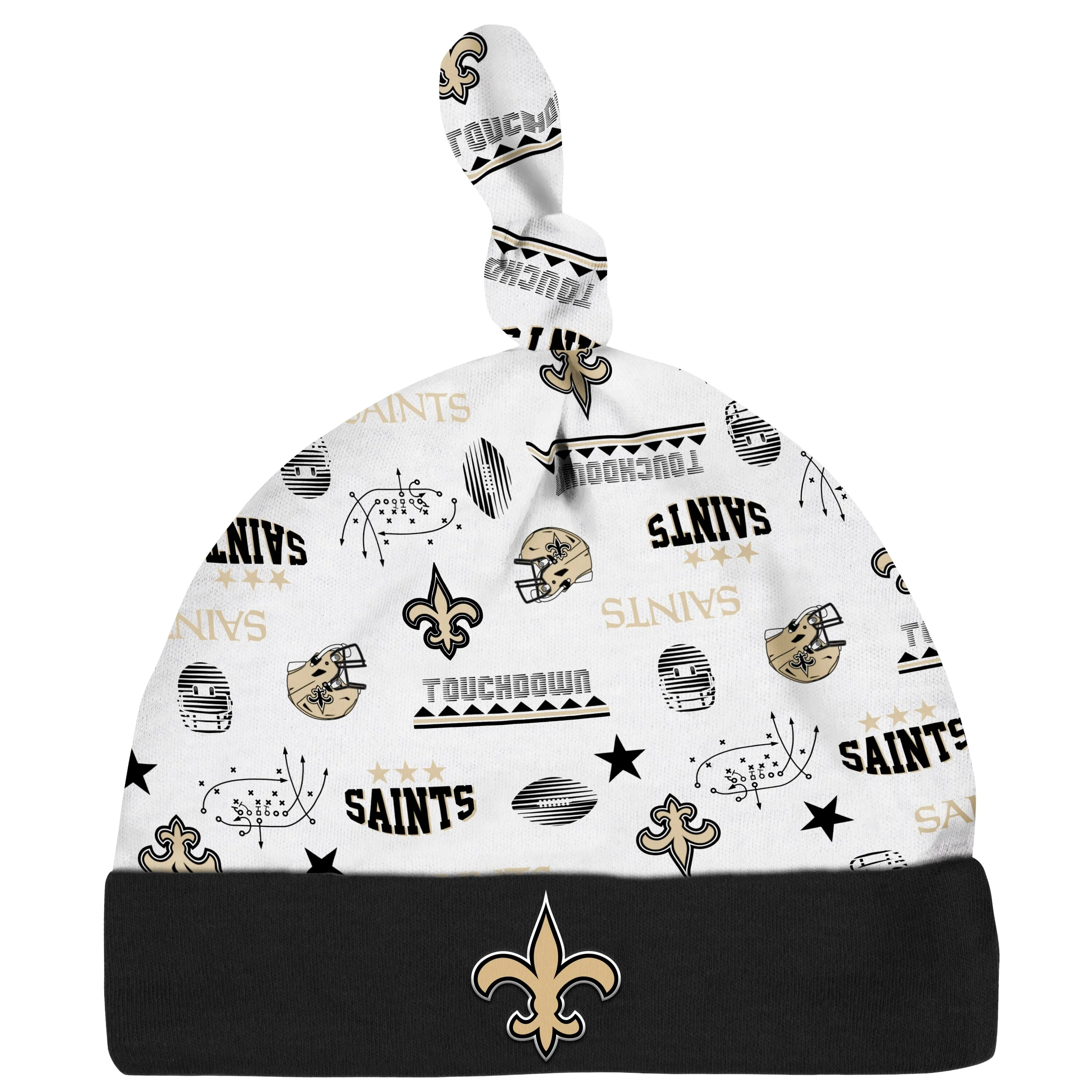 3-Piece Baby Boys New Orleans Saints Bodysuit, Sleep 'N Play, and Cap Set