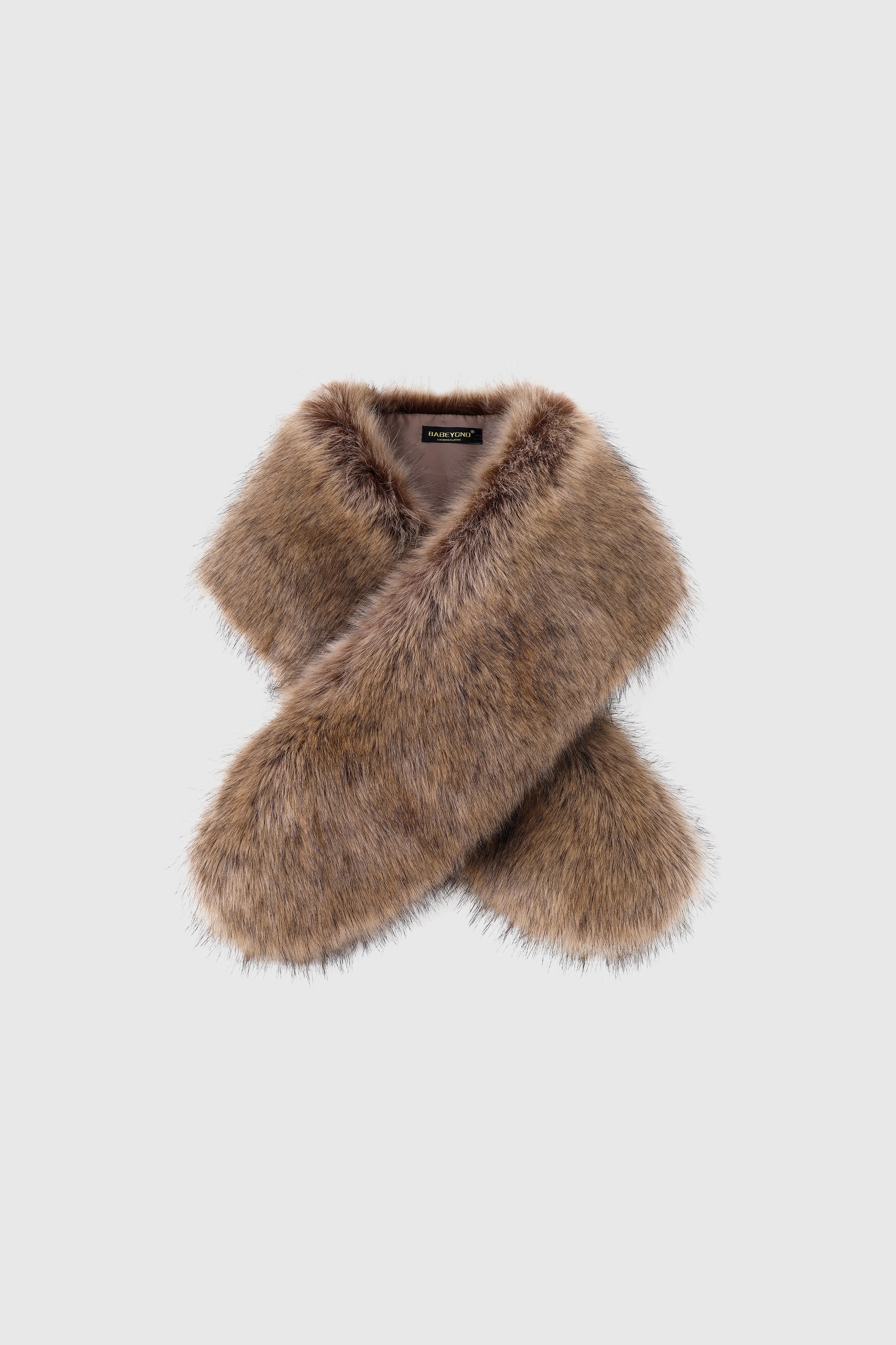 47.2" Faux Fur Shoulder Collar Scarf