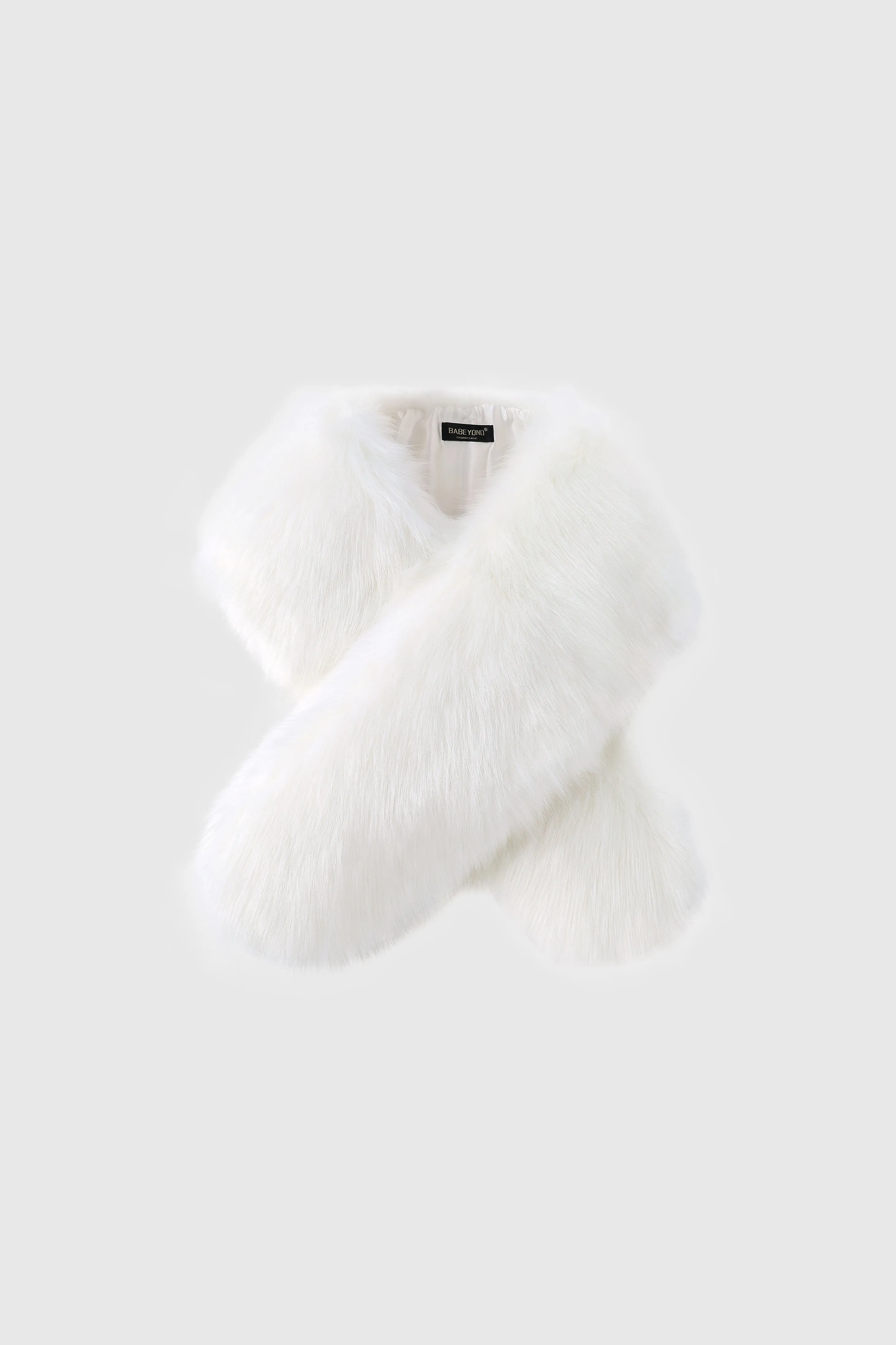 47.2" Faux Fur Shoulder Collar Scarf