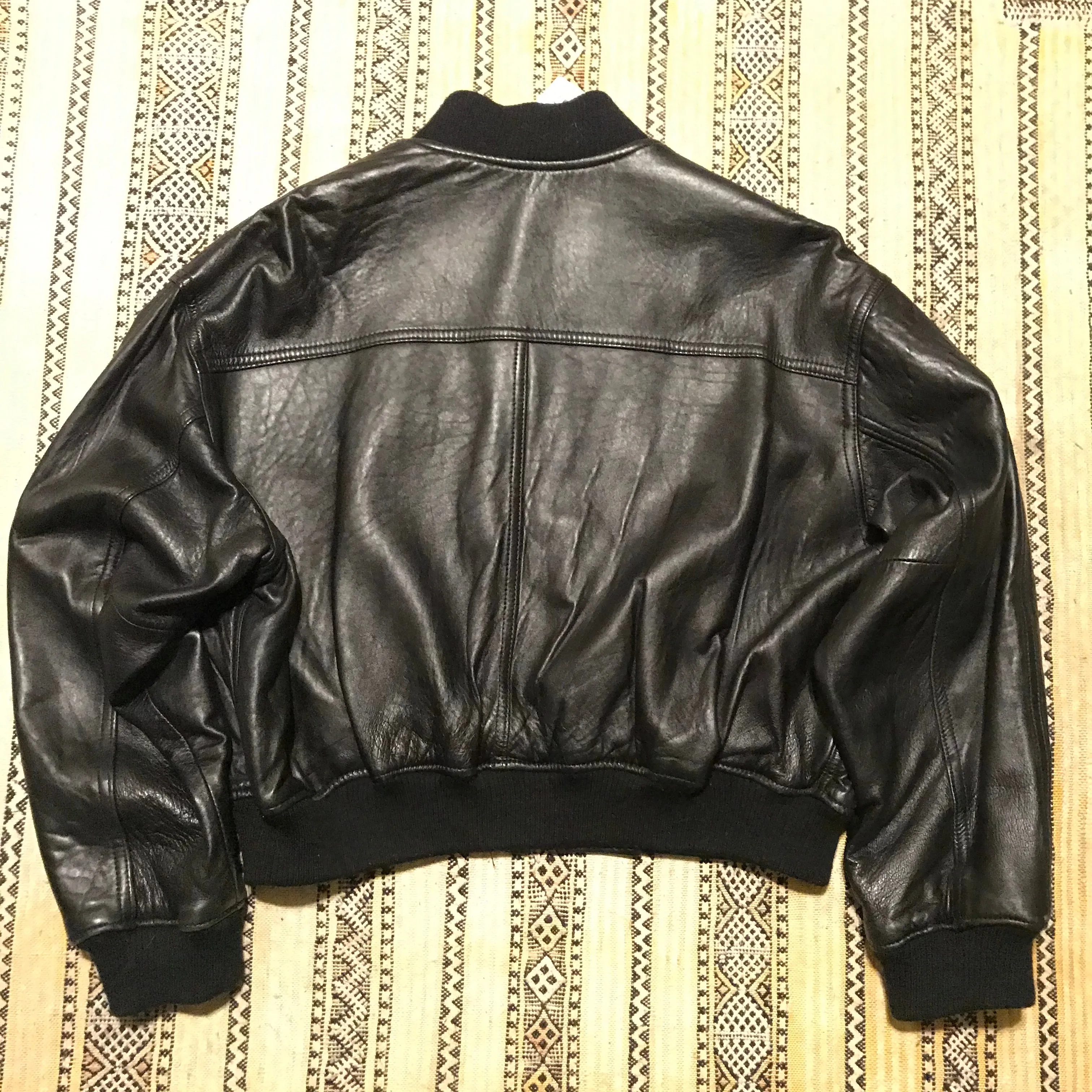 90's Cropped Leather Jacket