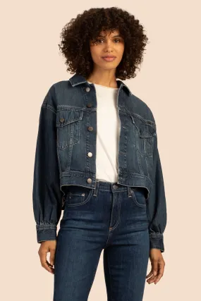 AG Pleated Mirah Denim Jacket