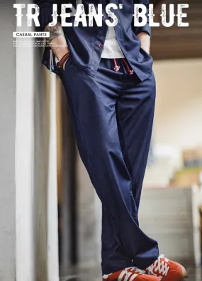 American Retro Limitation Tencel Pete Suit Drape Men's Trousers