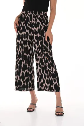 Animal Print Cropped Pants