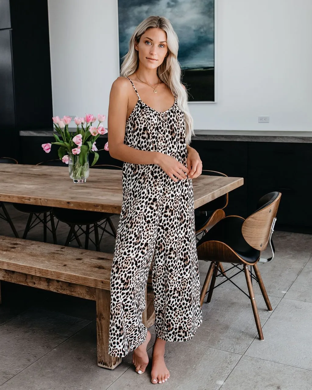 Animal Print Jumpsuit