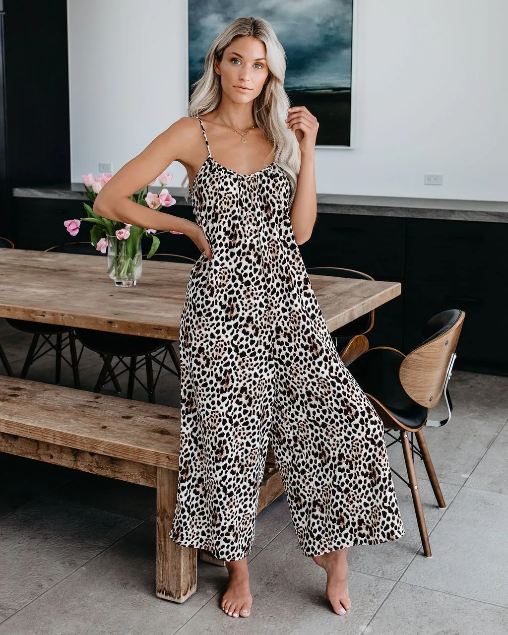 Animal Print Jumpsuit