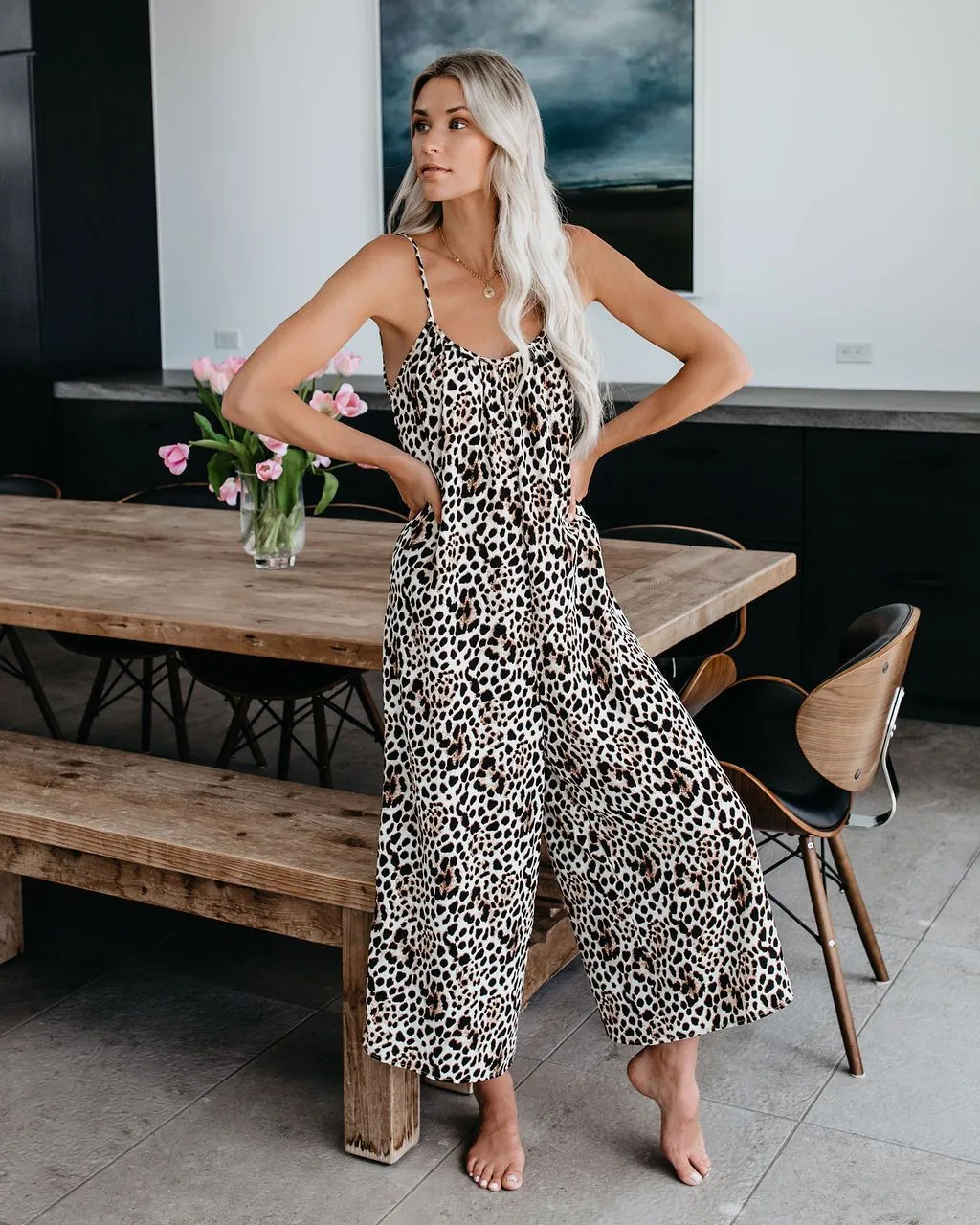 Animal Print Jumpsuit