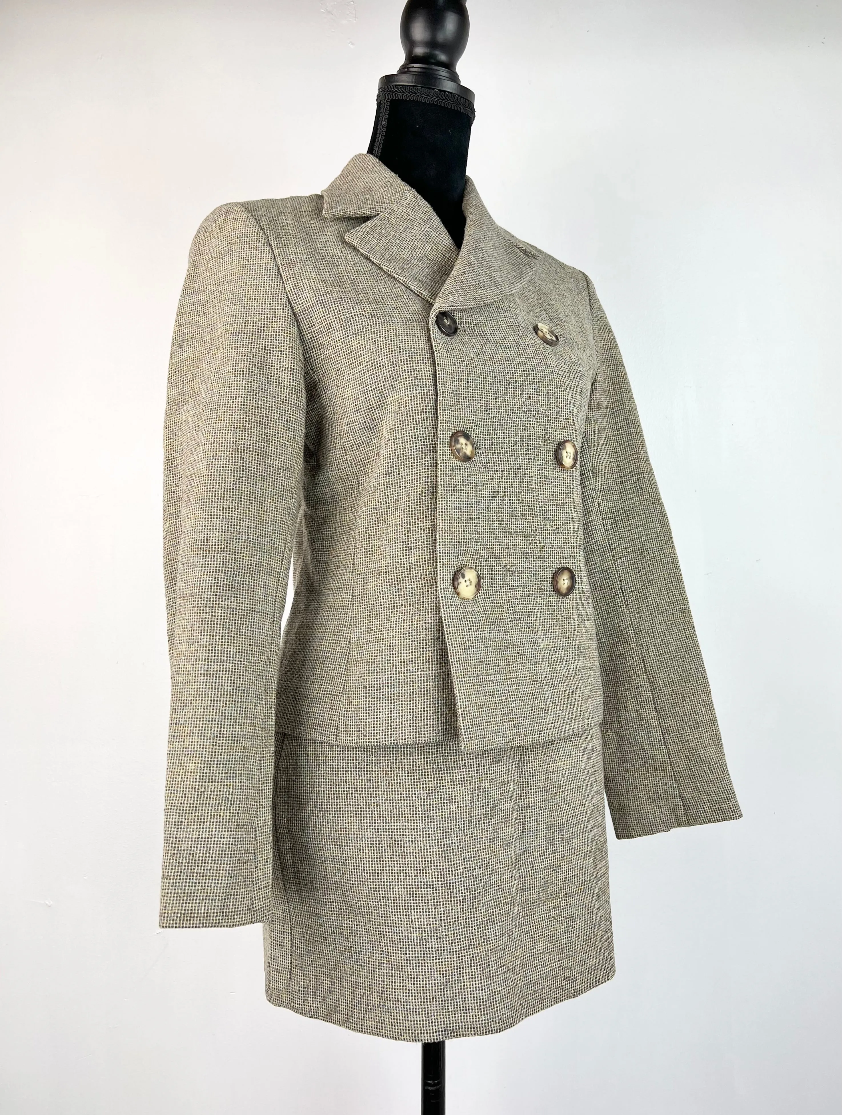 APC 2 Piece Tweed Wool Skirt Suit - AU8