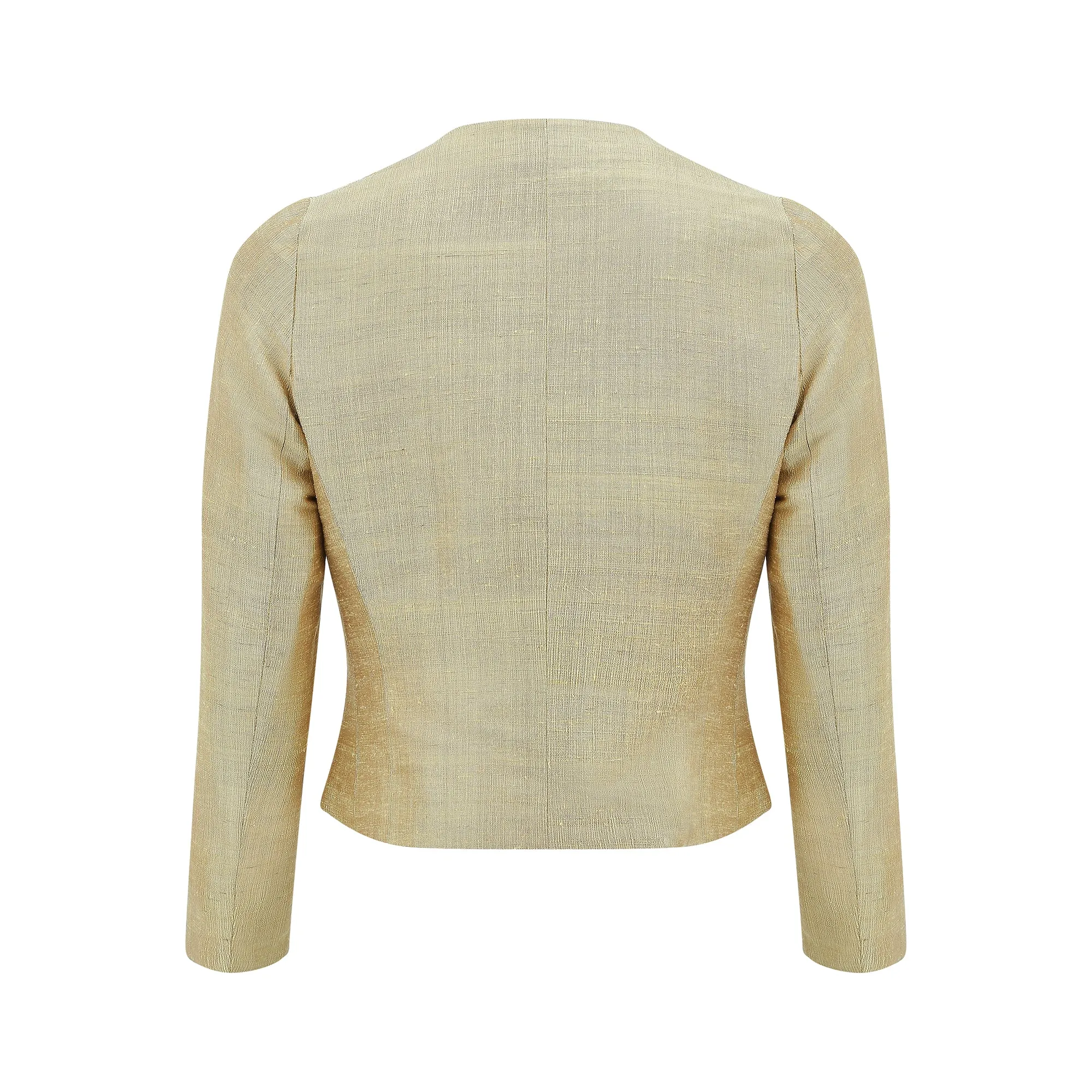 ARCHIVE - 1960s Gold Silk Jacket with Frog Fastenings