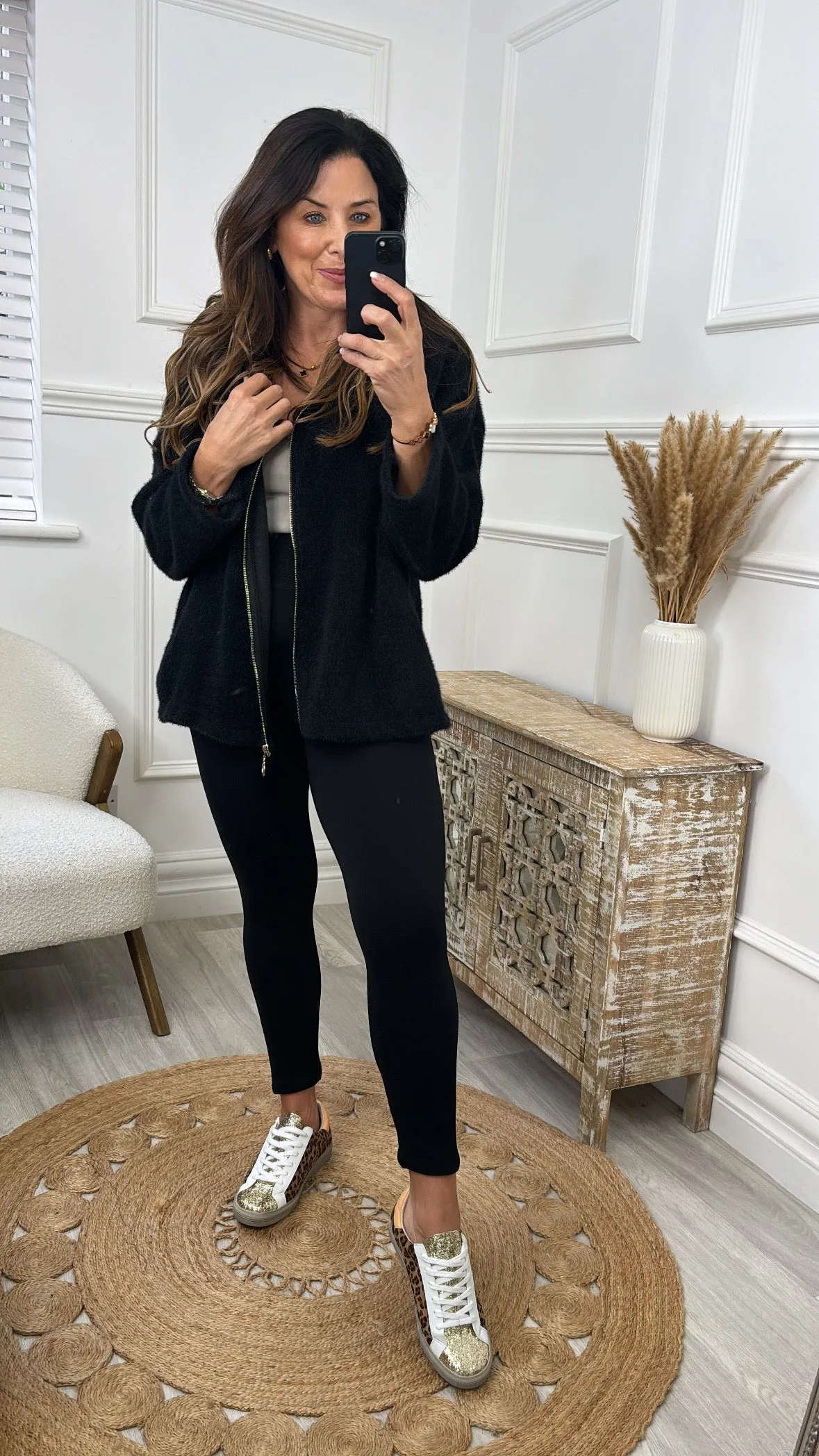 Ayda Black Hooded Cardigan