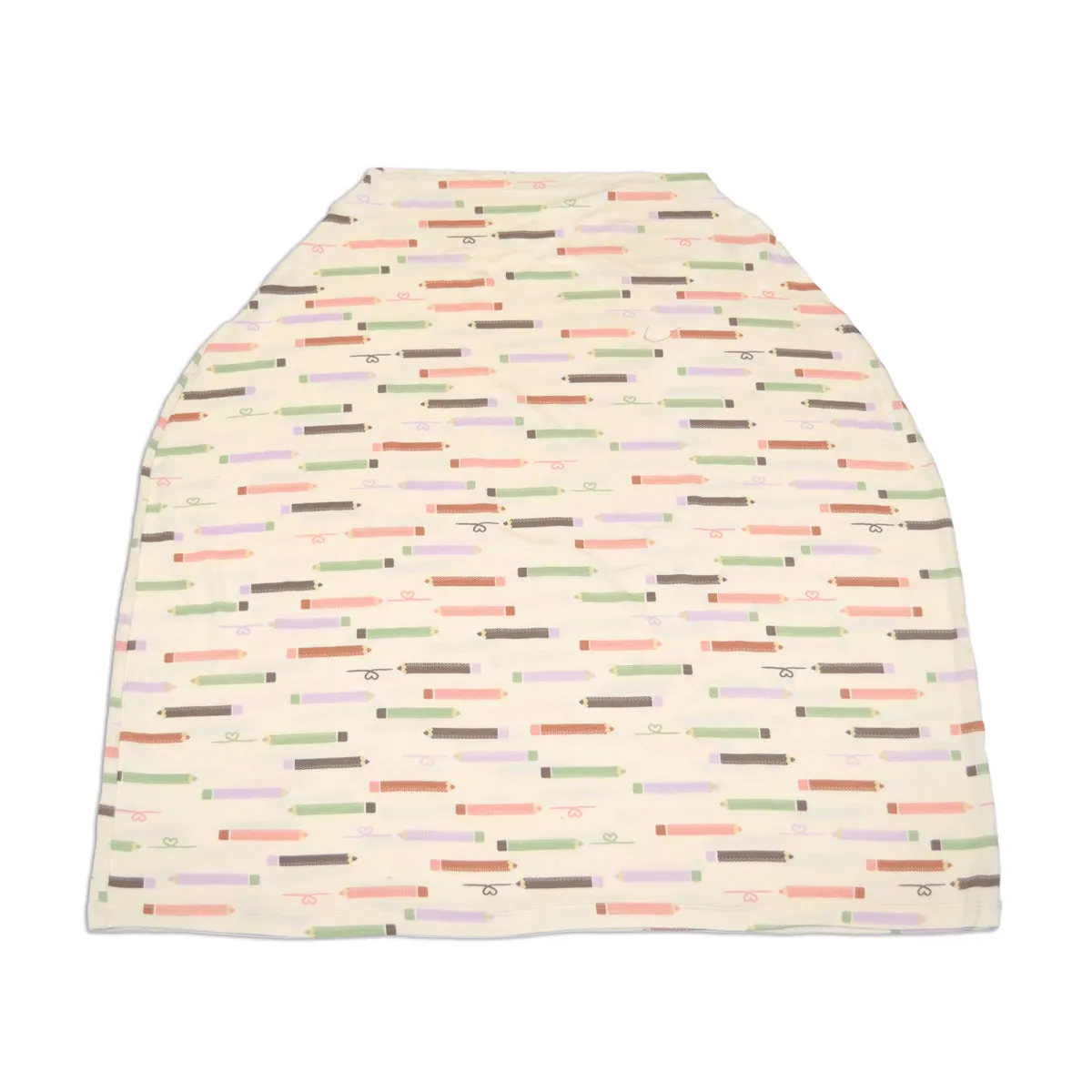 Bamboo Baby Cover & Nursing Poncho (Pretty Pencils Print)