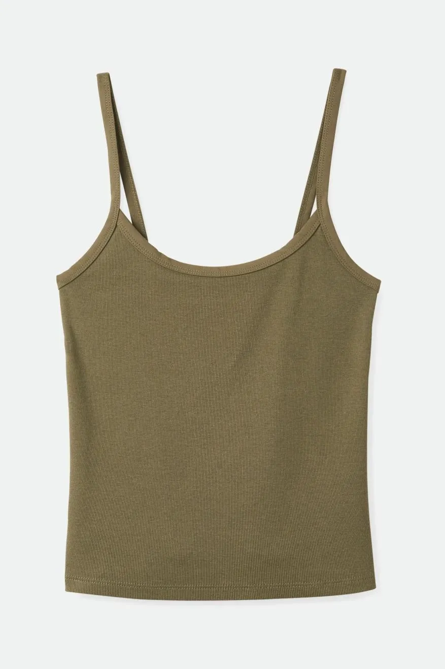 Betty Spaghetti Tank - Olive Surplus