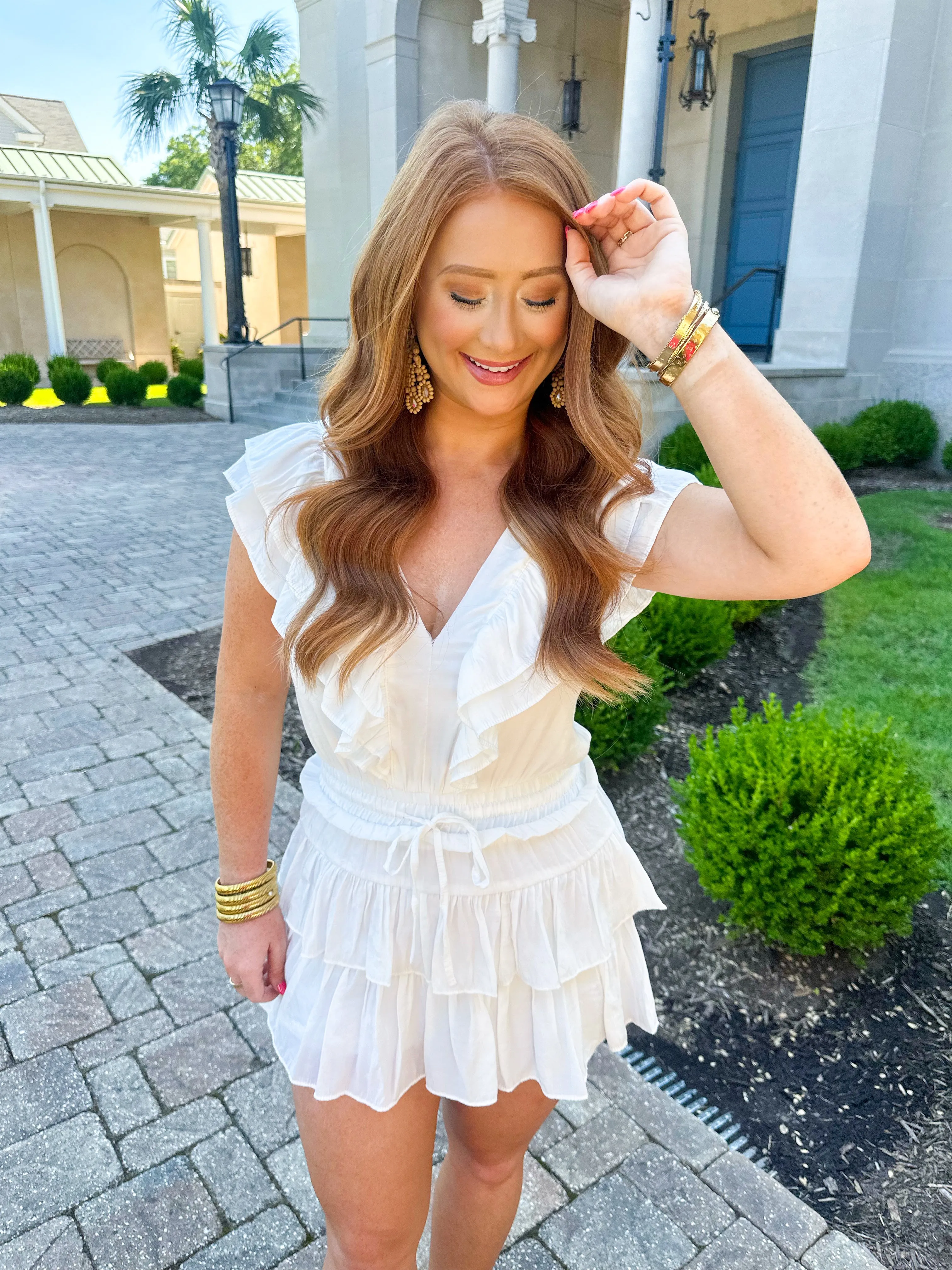 Big Day Tiered Ruffle Romper