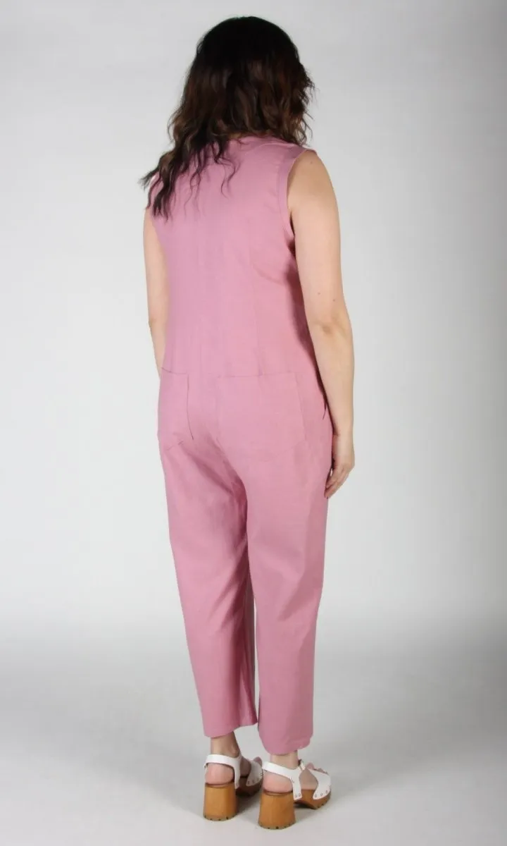 Birds of North America Myna Jumpsuit (Smoky Rose)