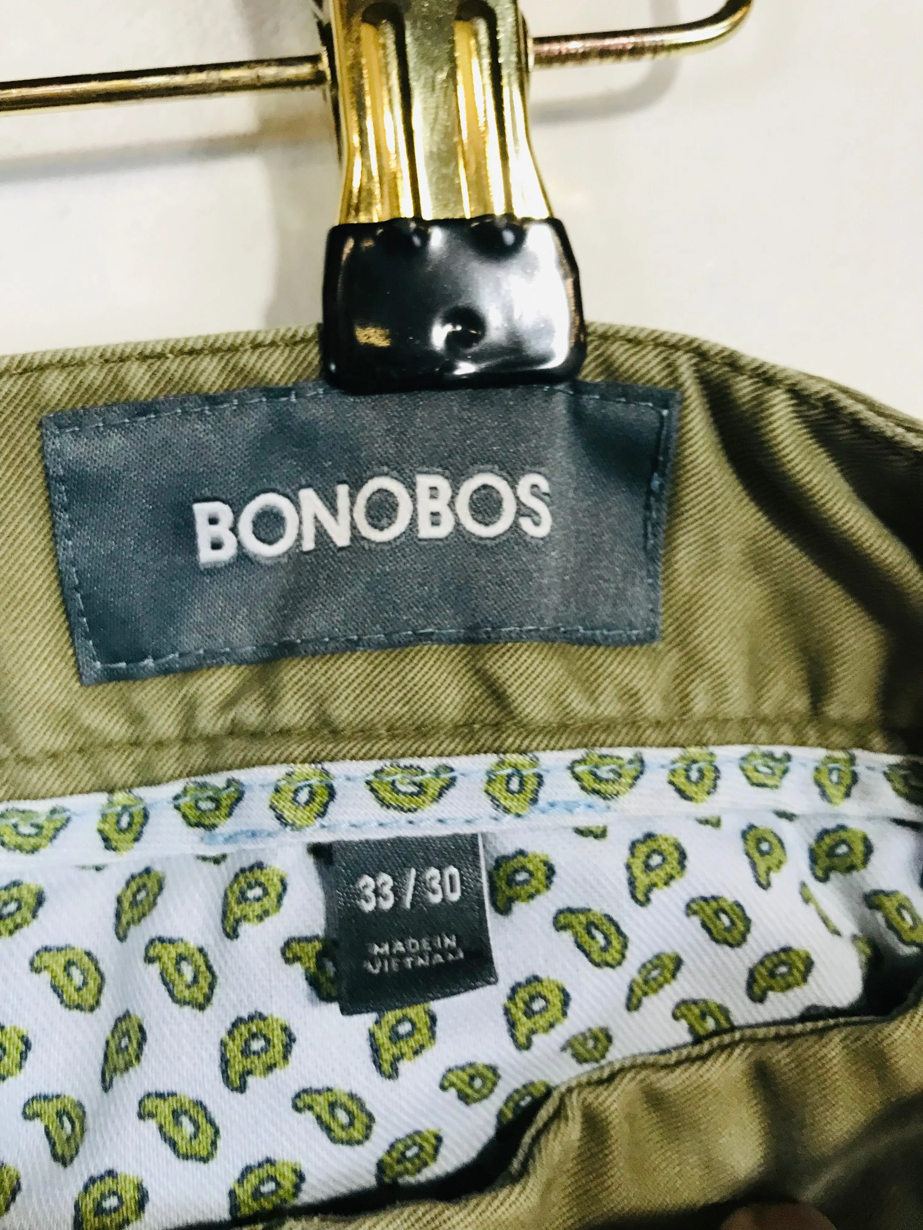 Bonobos Men's Chinos Trousers | 33 | Green