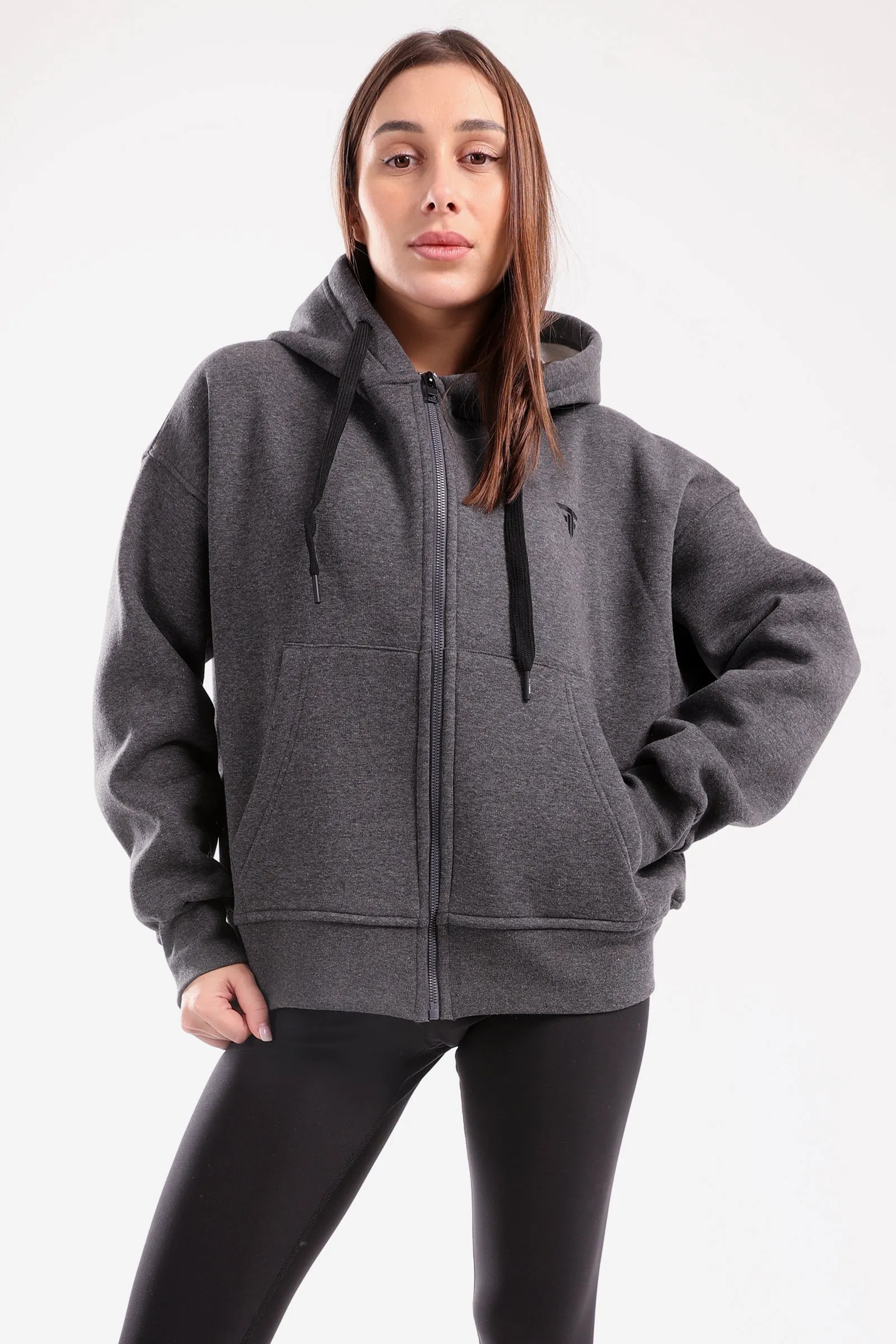 Boxy Zip Up Jacket (40068) - Fit Freak