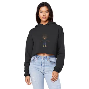 Boy Unisex Cropped Raw Edge Boyfriend Hoodie