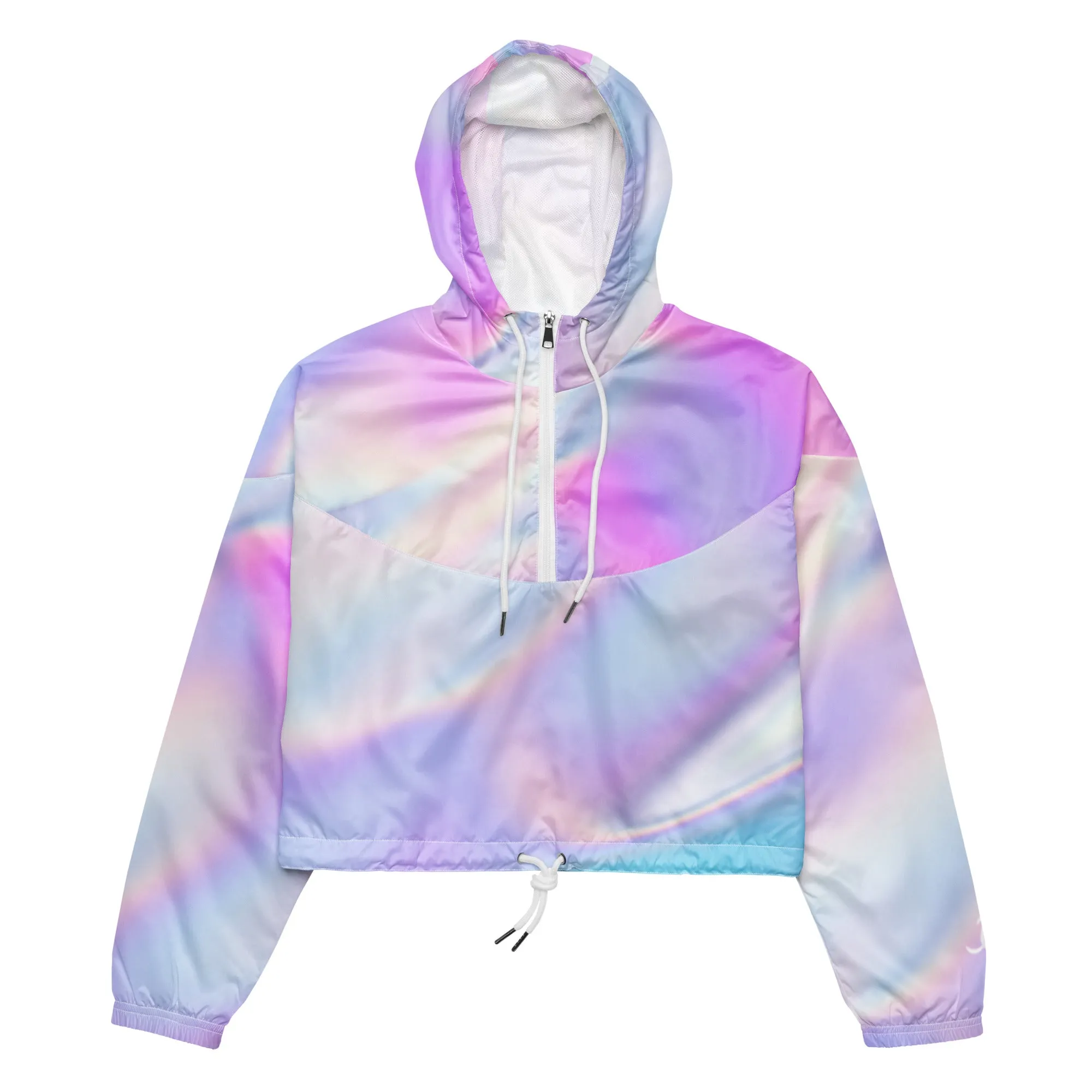 Breezy Crop Top Windbreaker – Pastel Party