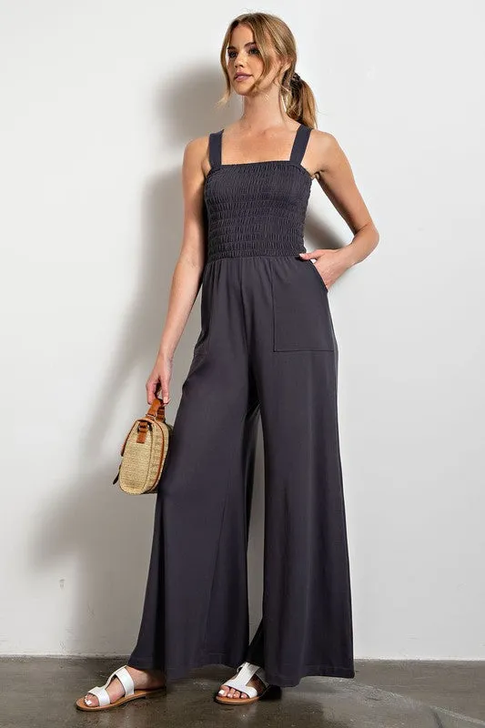 Butter Soft Smocked JumpSuit