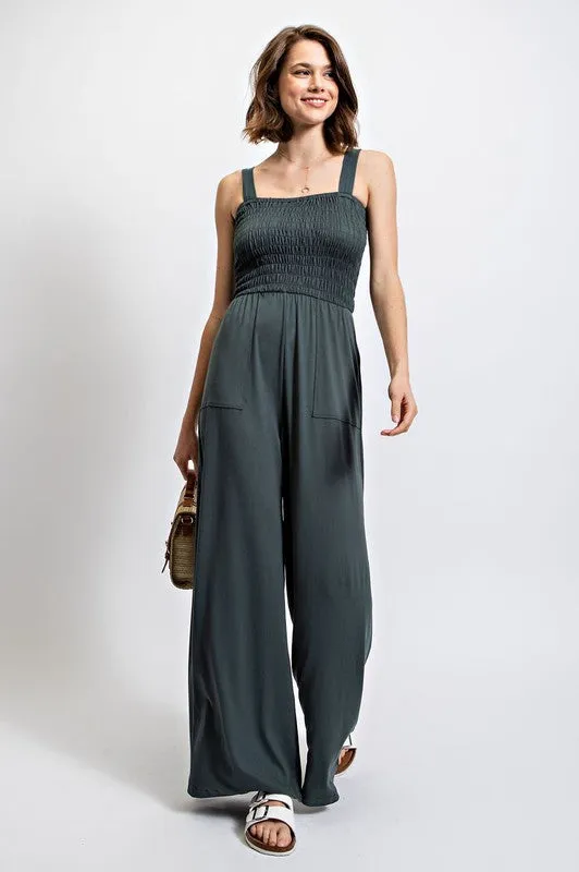 Butter Soft Smocked JumpSuit