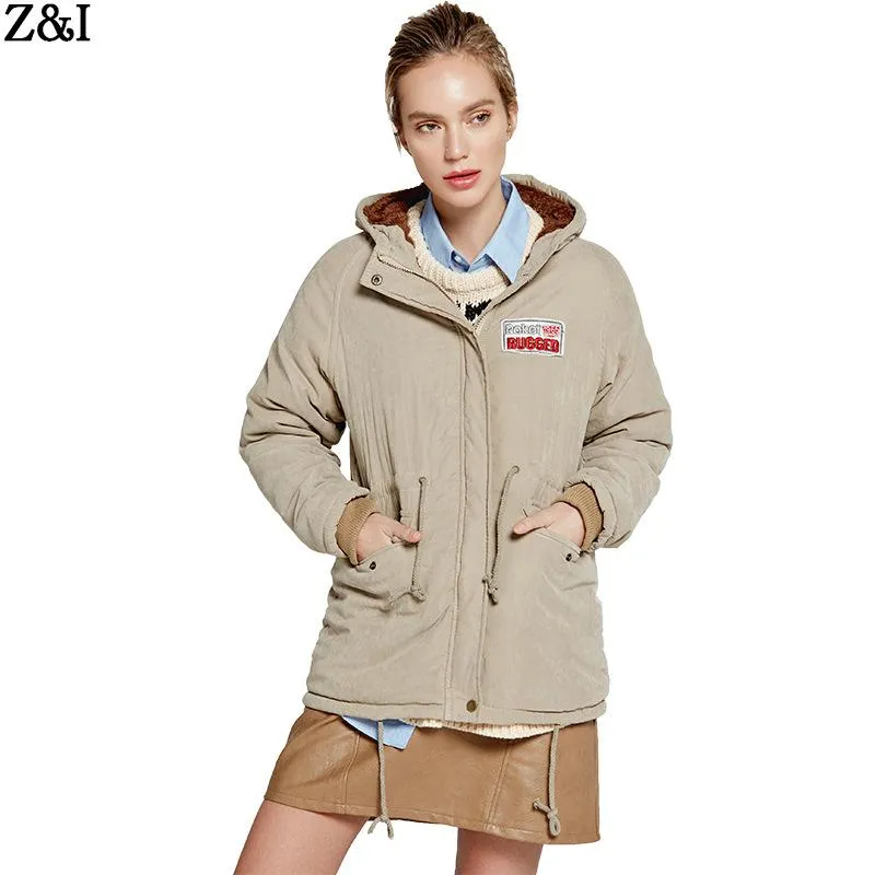 Candy Color Women Warm Hooded Oversized Parka Jacket Coat