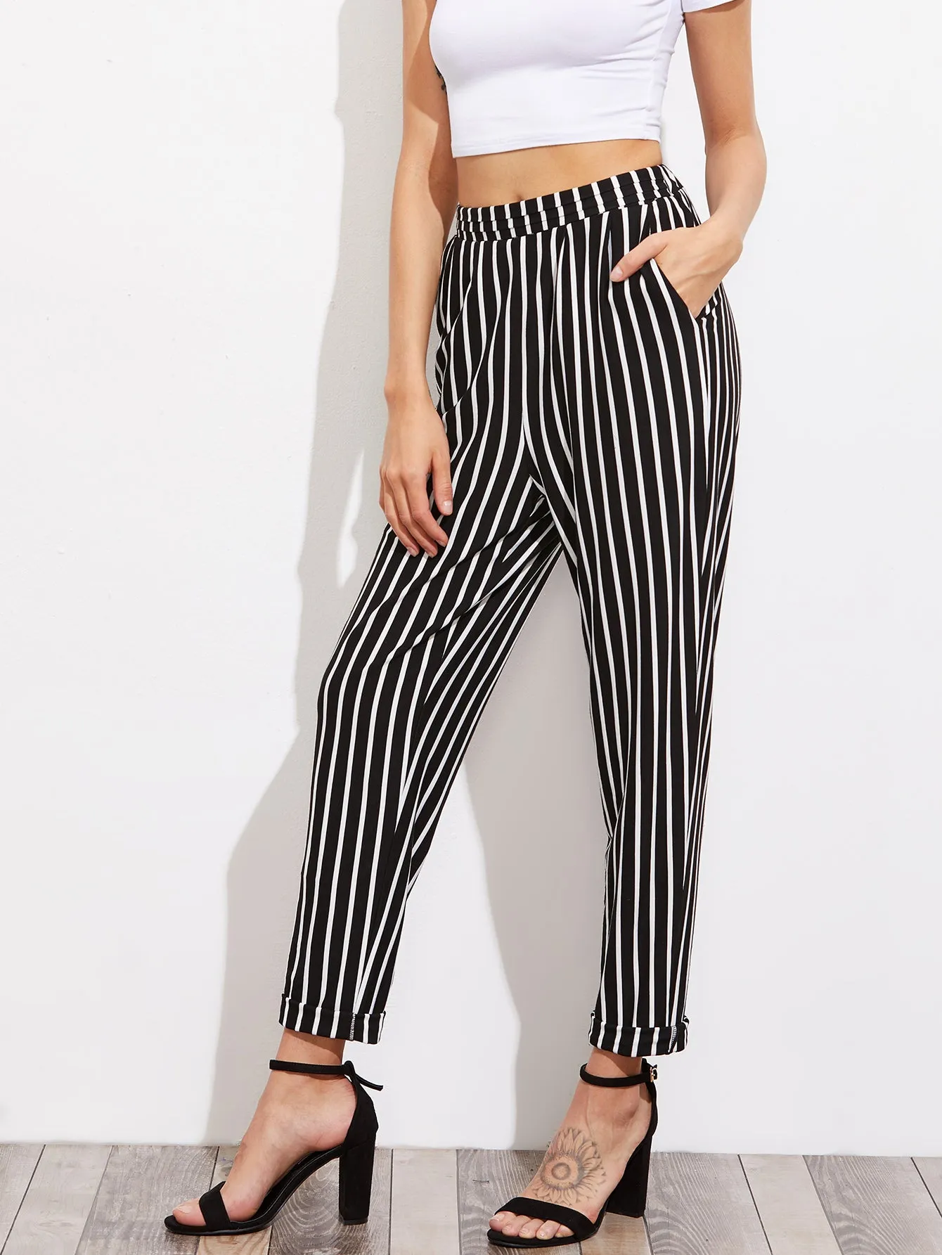 Canterbury Striped Peg Pant