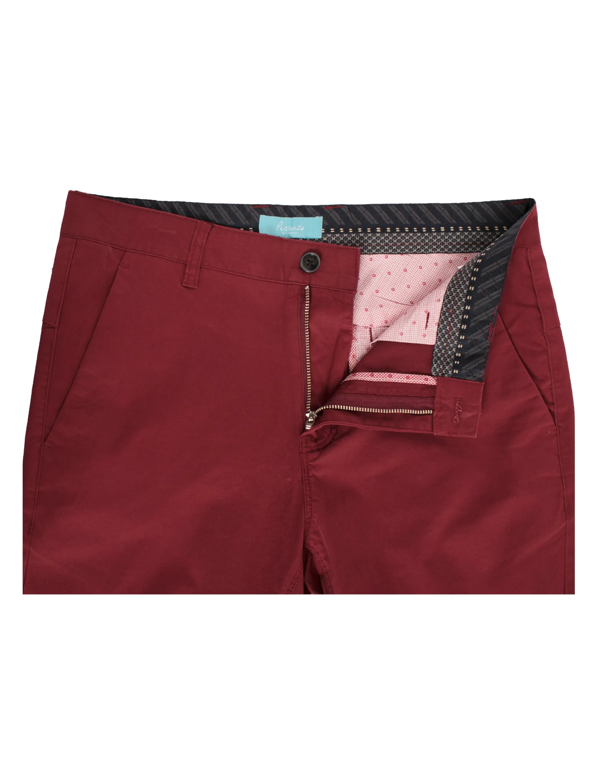 Chinos Cotton Stretch in Burgundy