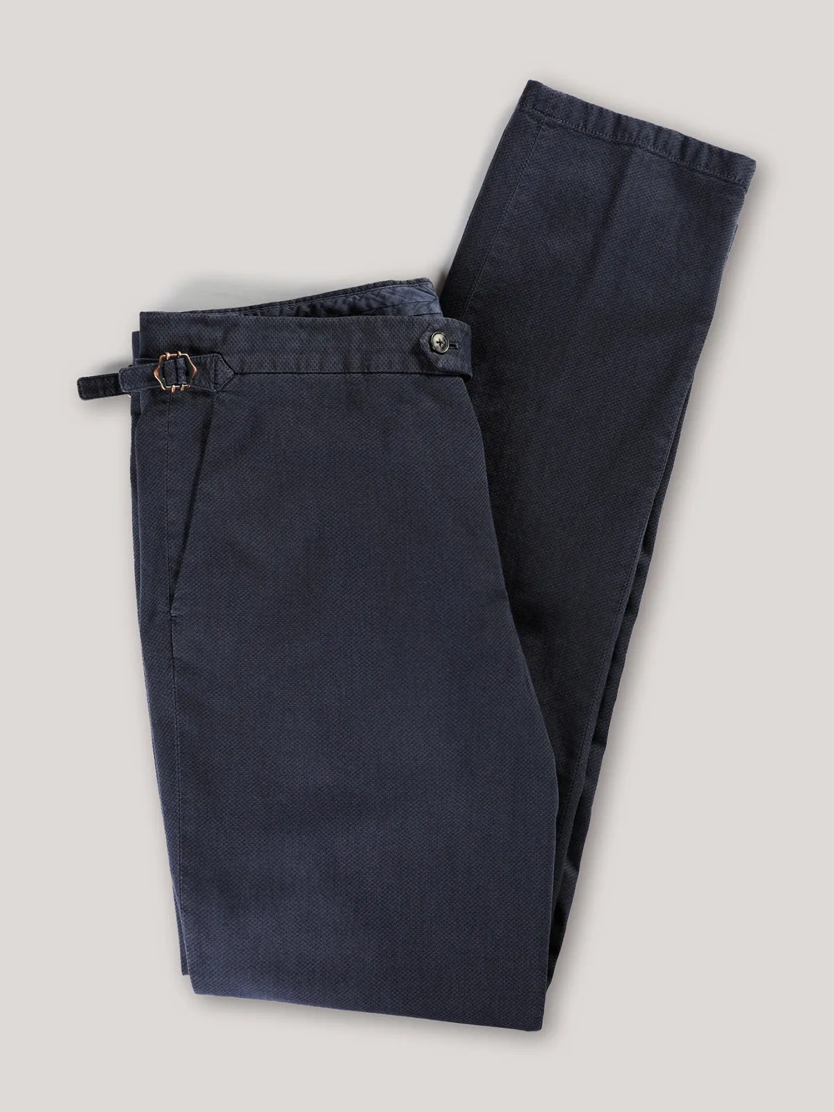 Christian Kimber Italian Melange Chino - Navy