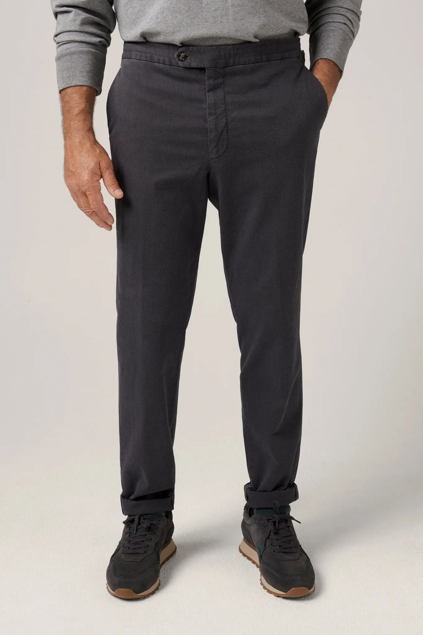 Christian Kimber Italian Melange Chino - Slate