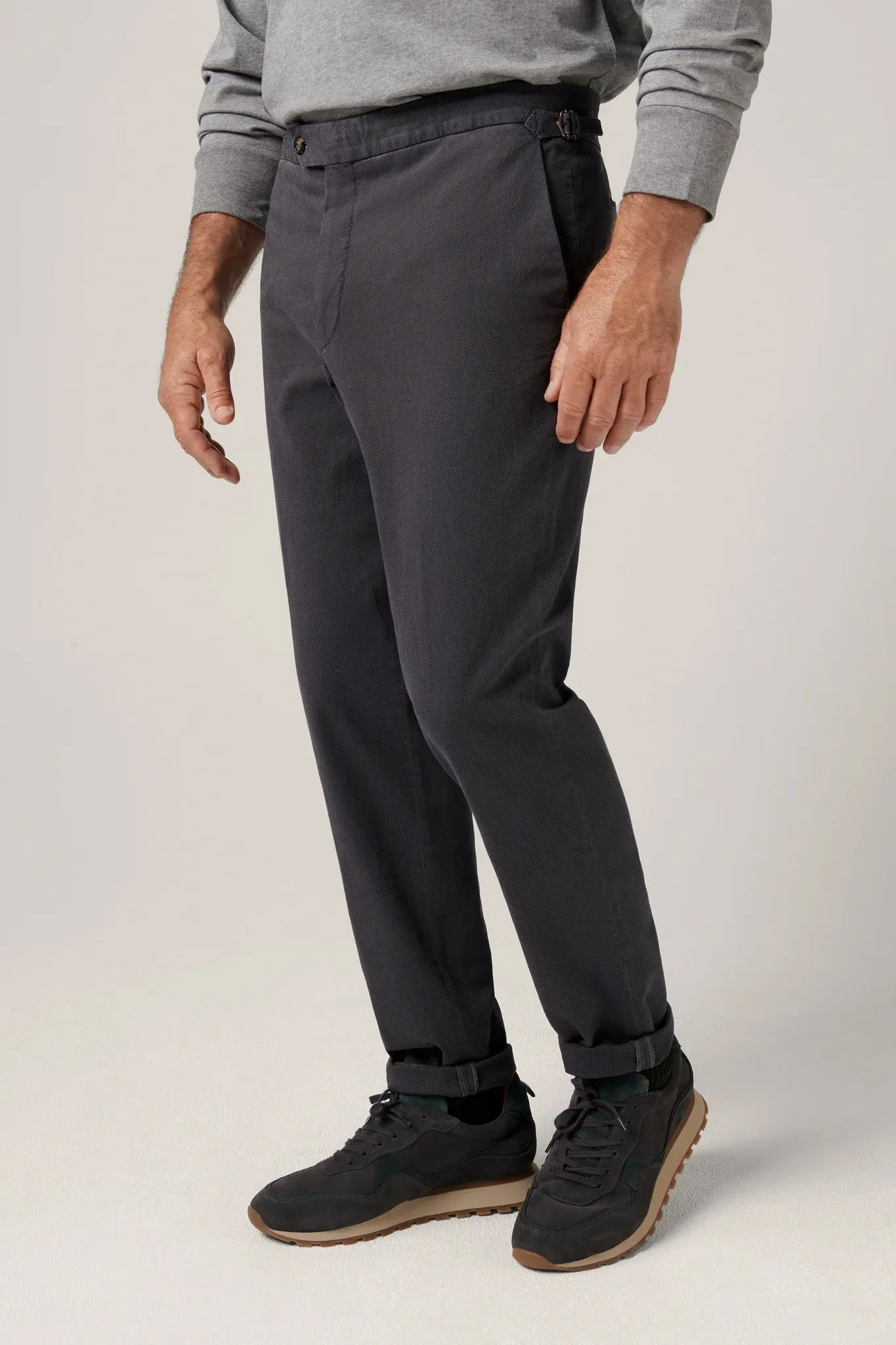 Christian Kimber Italian Melange Chino - Slate