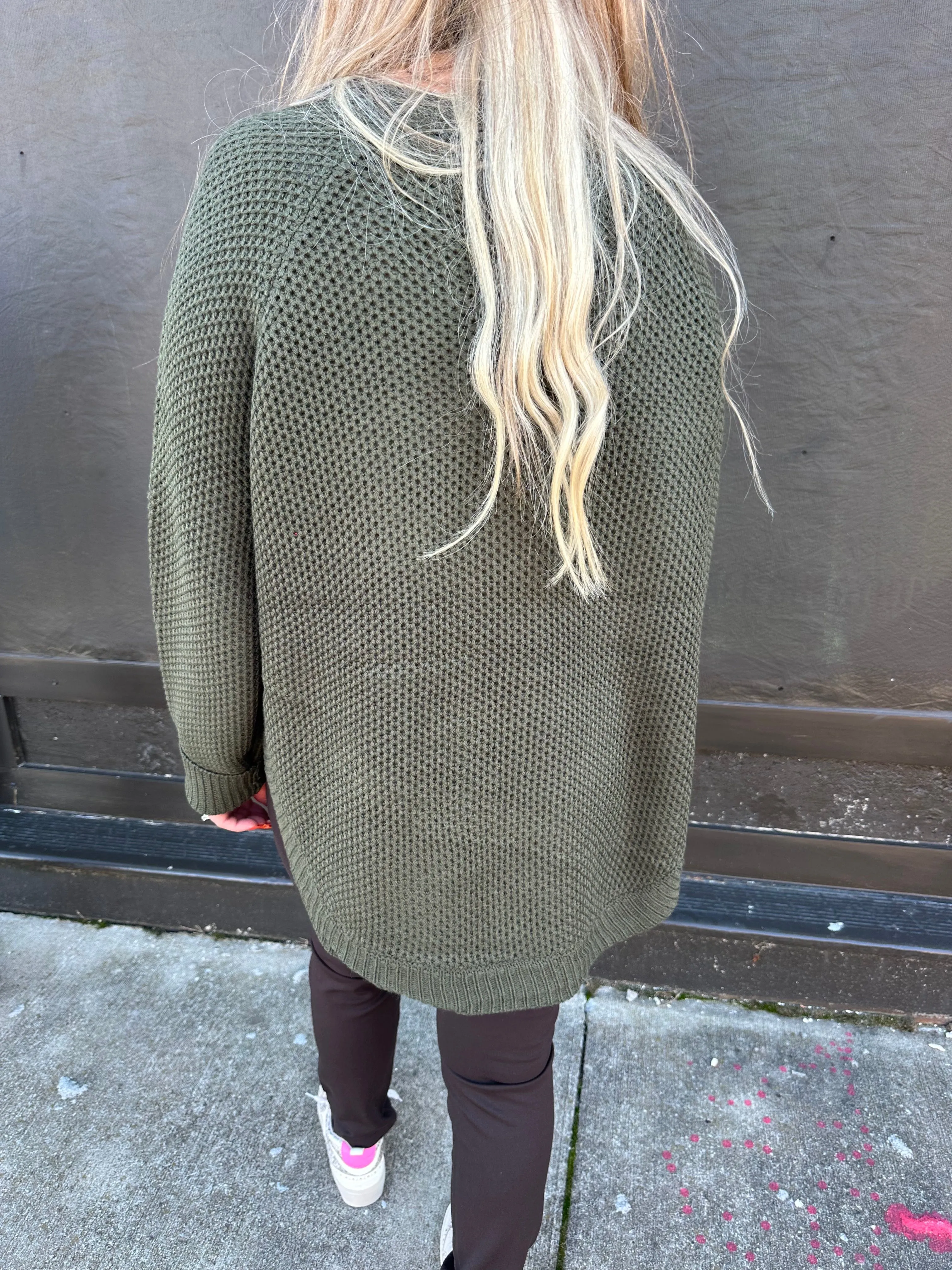 Chunky Knit Sweater Olive