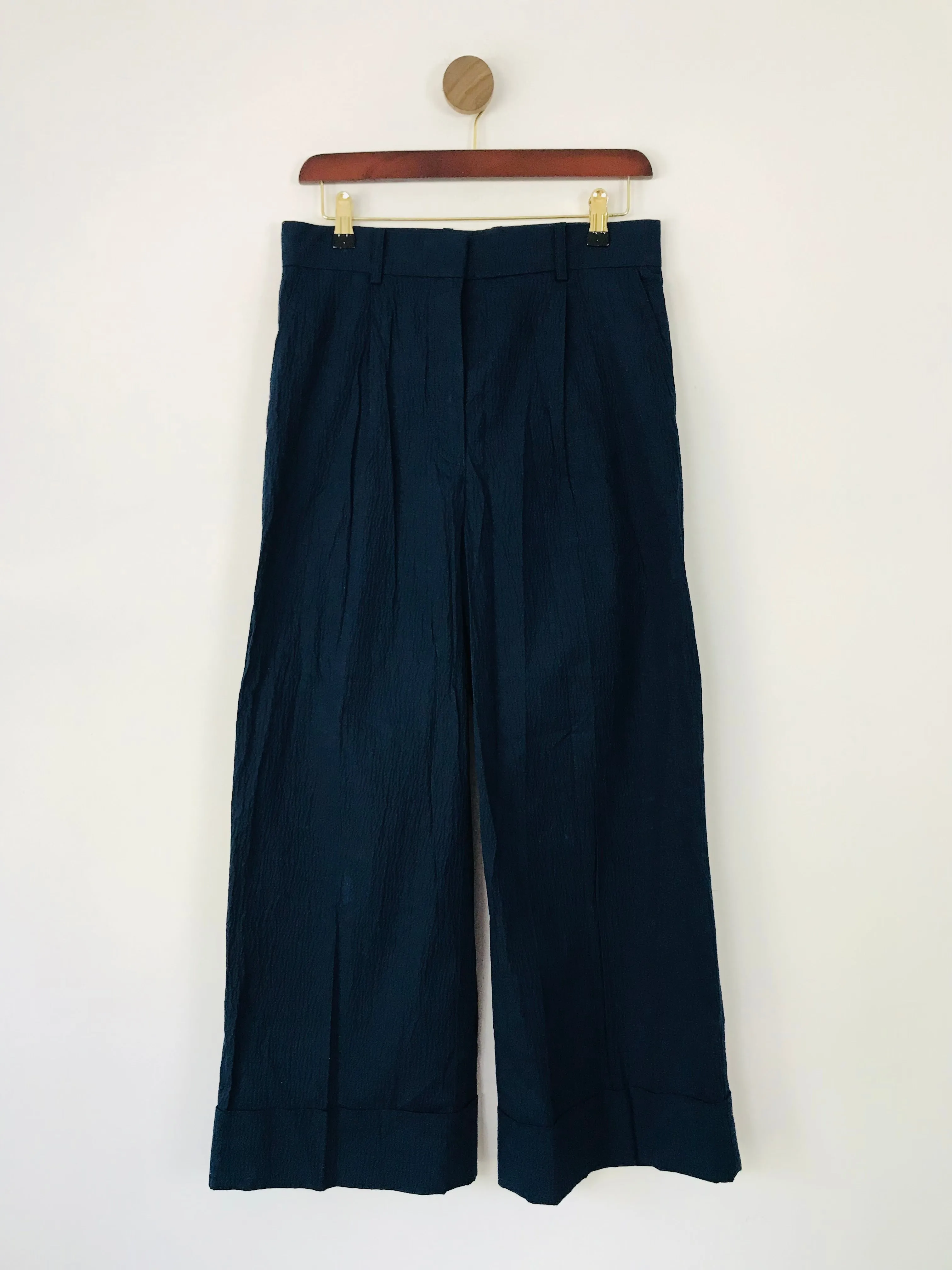 Cos Women's Wide Leg Trousers | EU36 UK8 | Blue