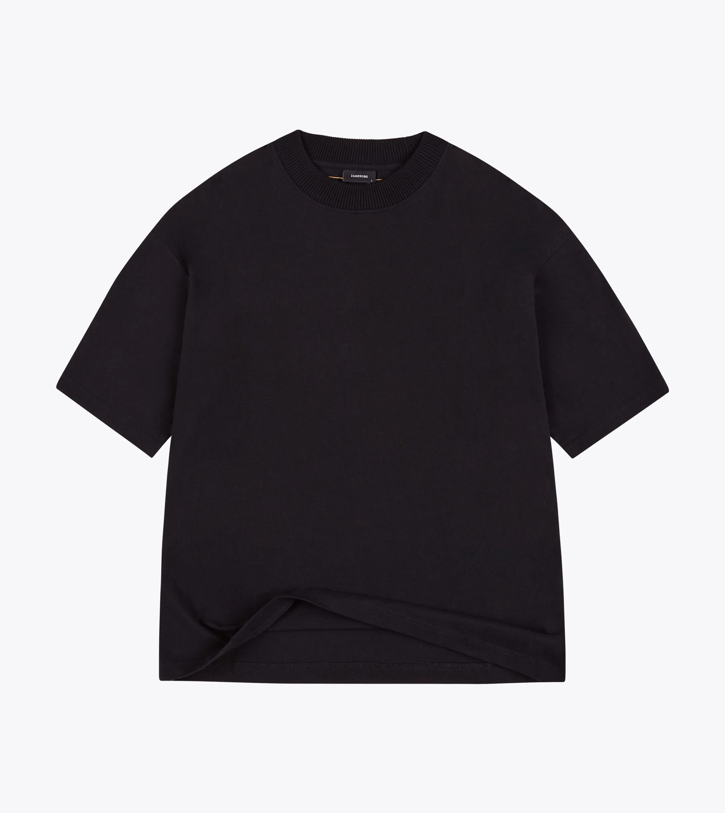 Cropped Lounge Tee Black