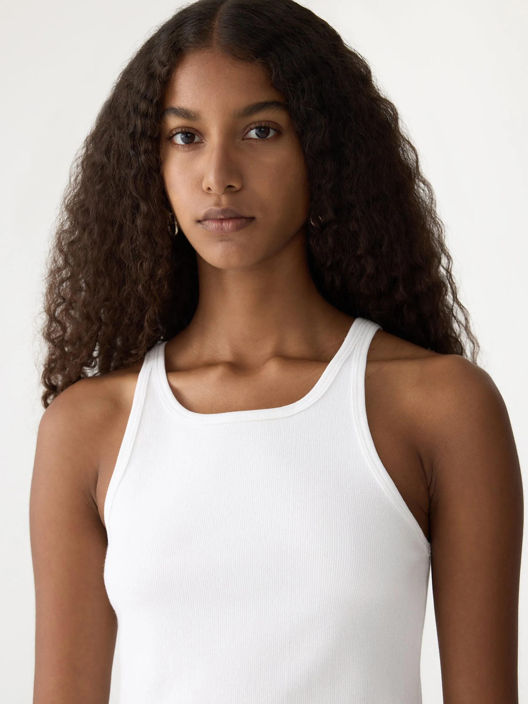 cropped scoop neck tank