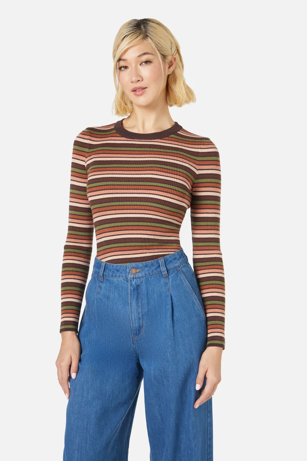 Darcy Stripe Knit Top