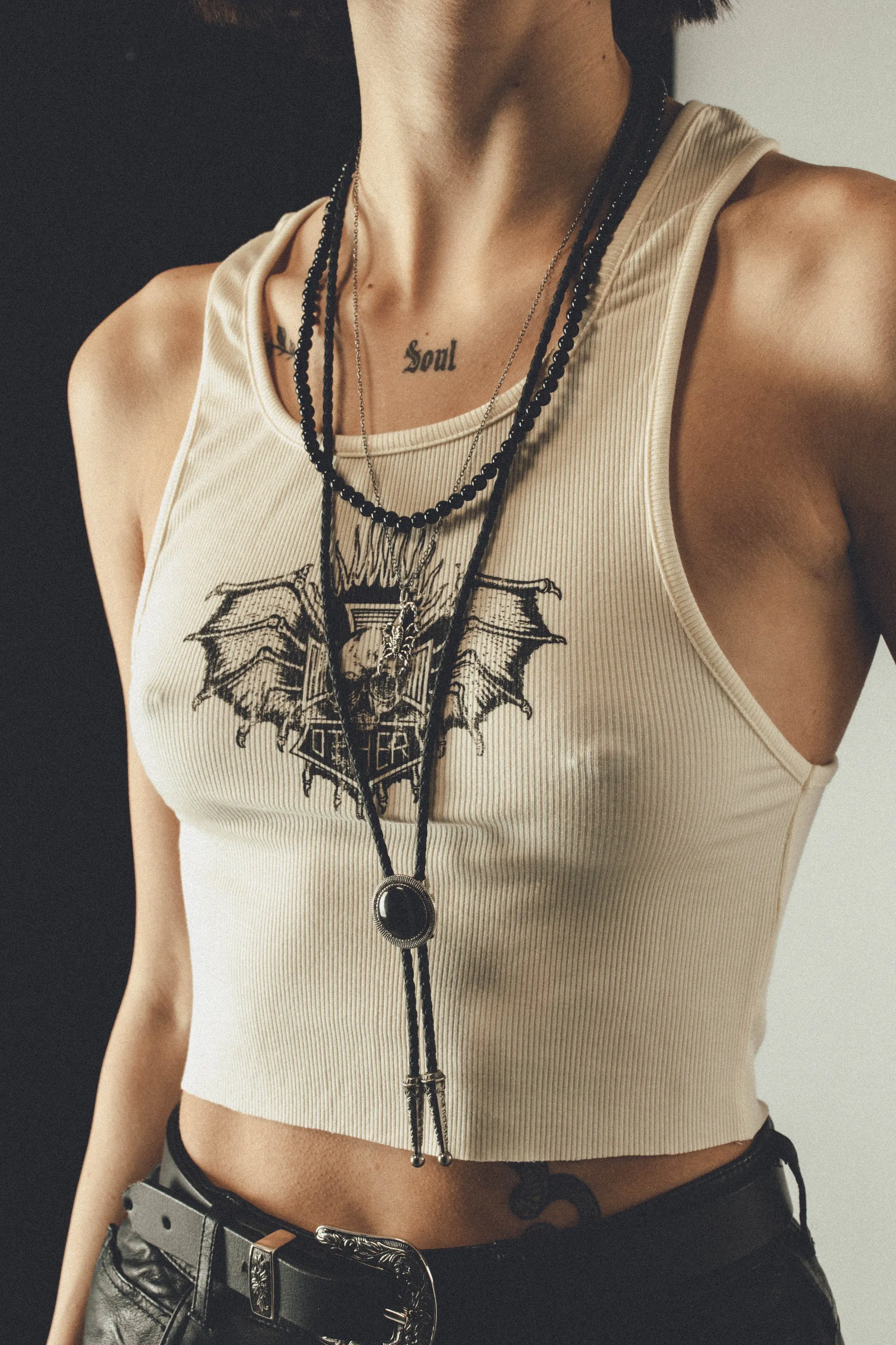 Death Skull Cropped Beater