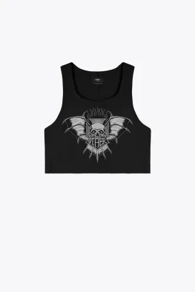 Death Skull Cropped Beater