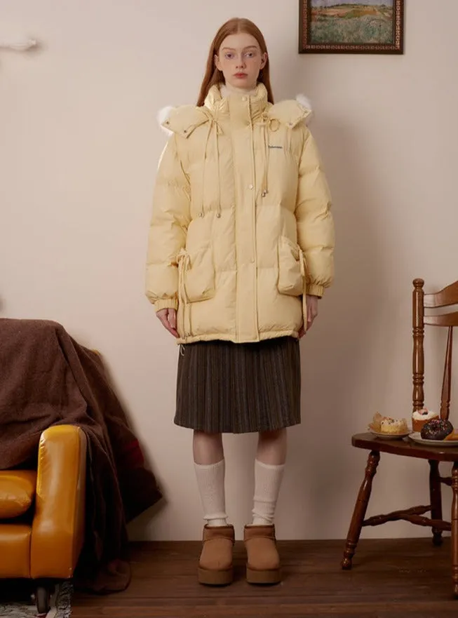 Detachable Fur Collar Thickened Bread Jacket