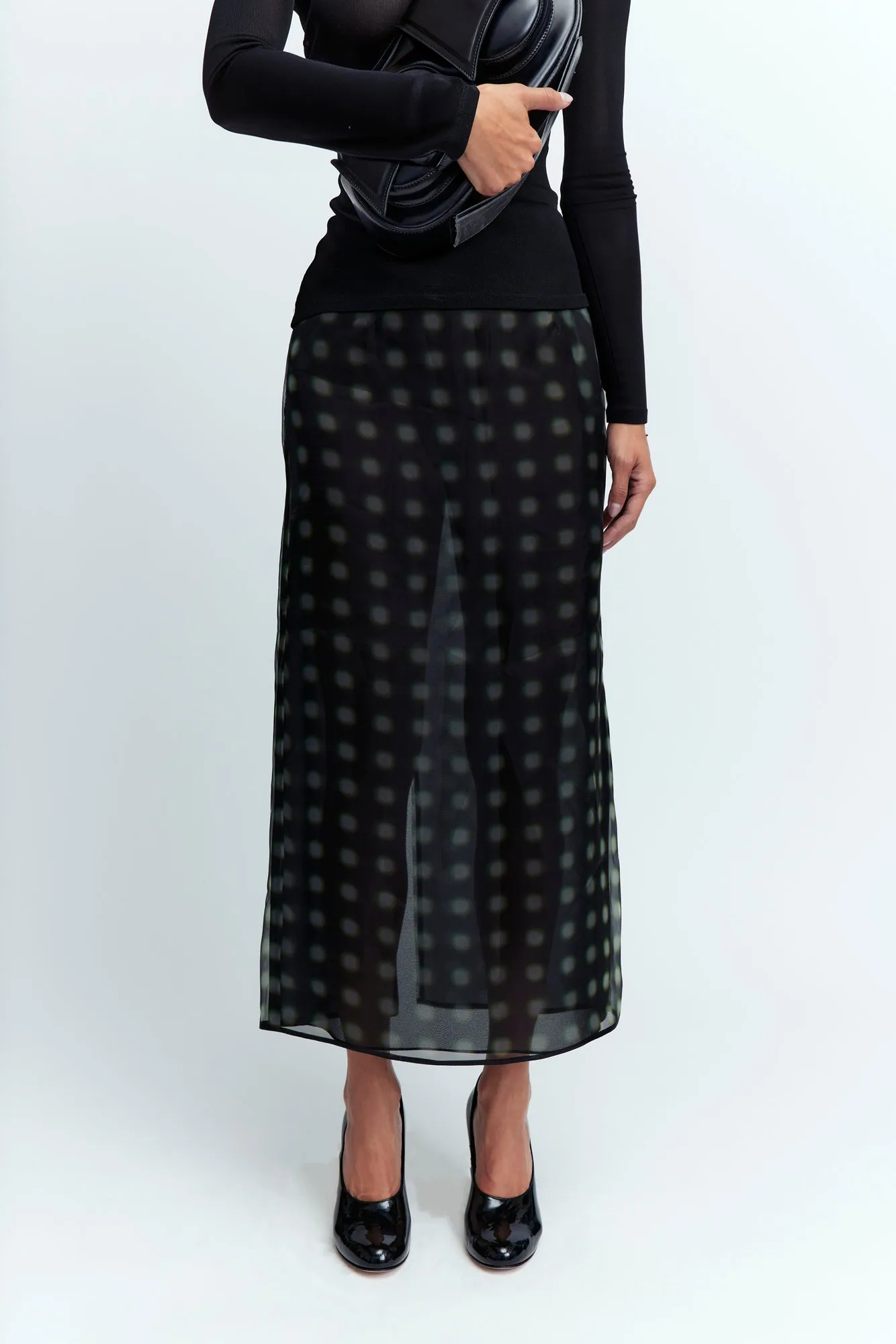 Dia Midi Skirt in Organza