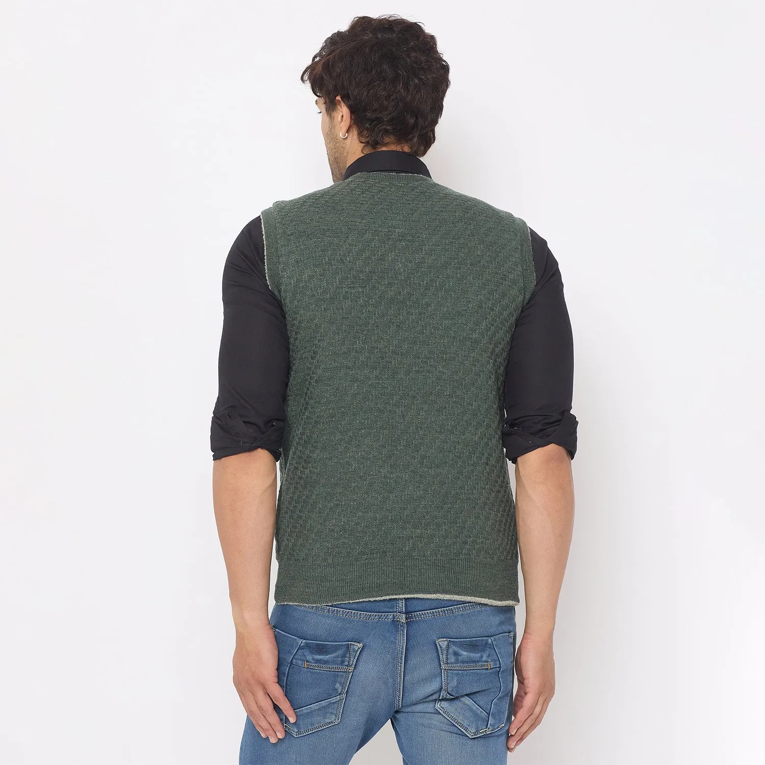 Duke Stardust Men V Neck Reversible Sweater (SDS2285)