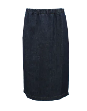 Elastic Waist Pencil Skirt