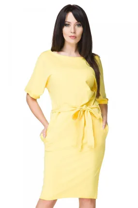 Elegant Kimono-Style Knit Dress with Customizable Waist Tie and Trendy Raw Edges