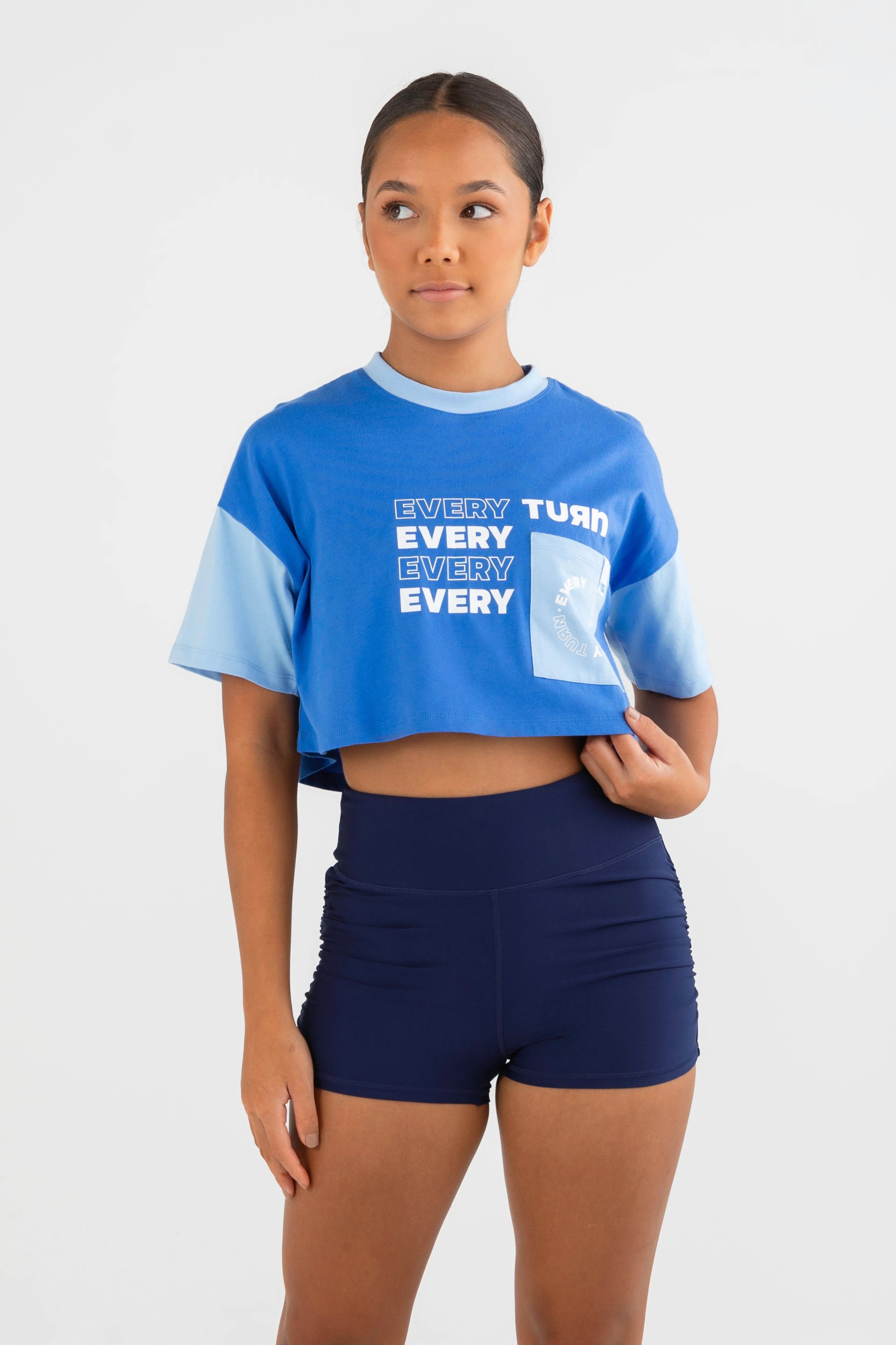 Elle Cropped Oversize T-Shirt