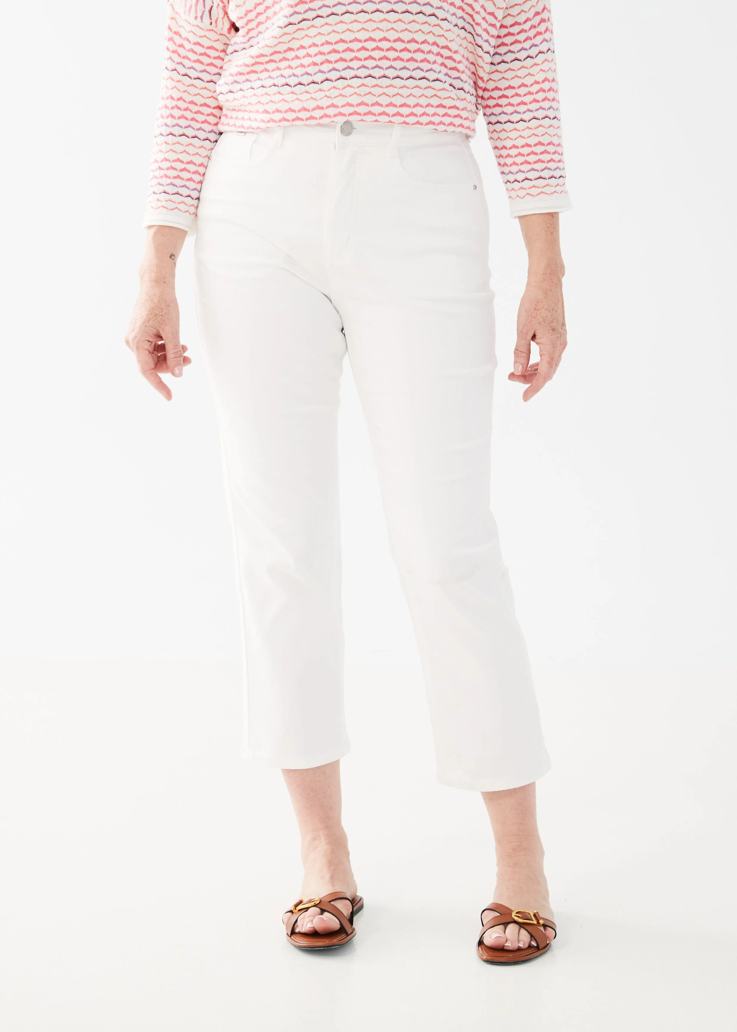 Euro Twill, Peggy Straight Crop Pants