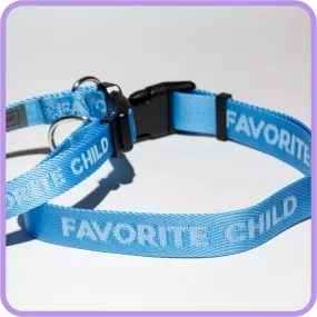 Favorite Child (Sky Blue) Dog Collar