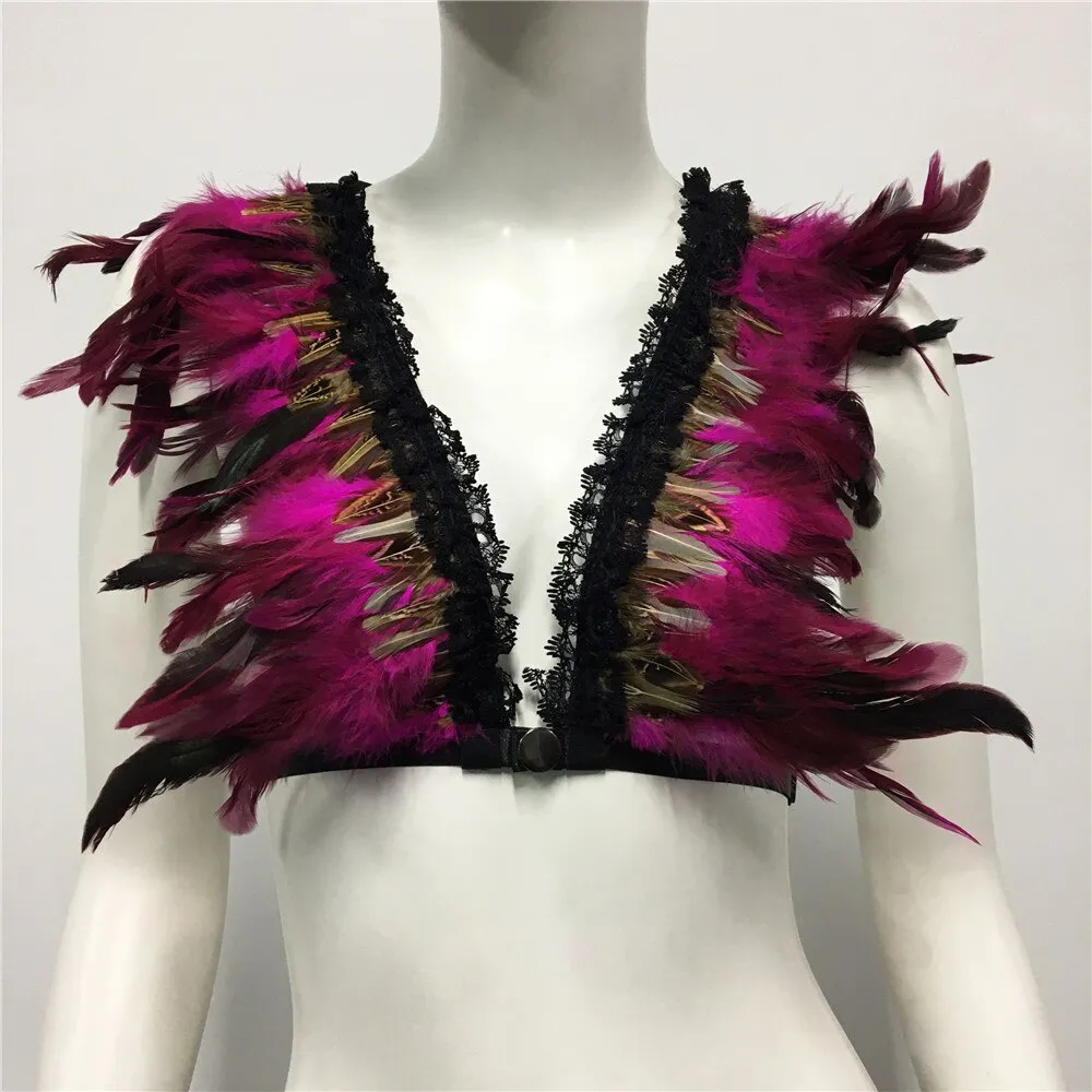 Feather Nightclub Crop Top