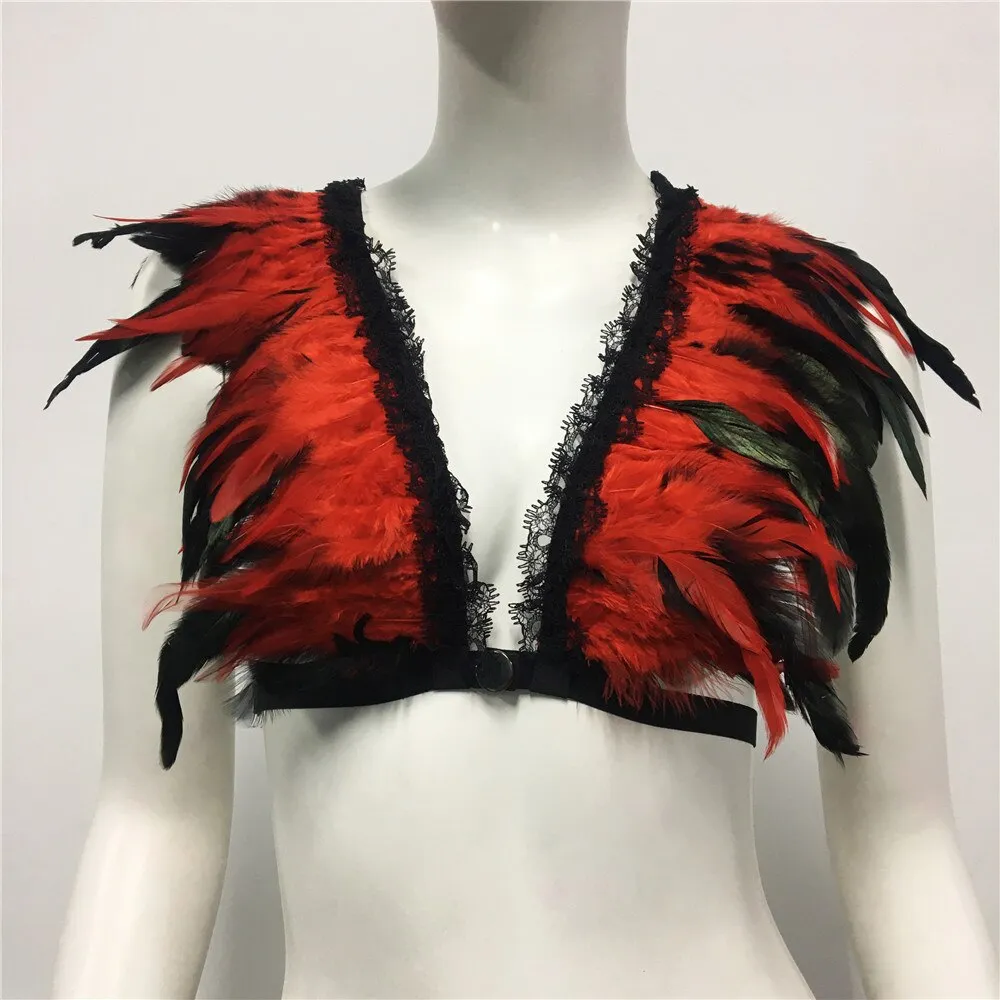 Feather Nightclub Crop Top