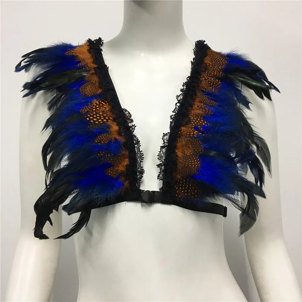 Feather Nightclub Crop Top