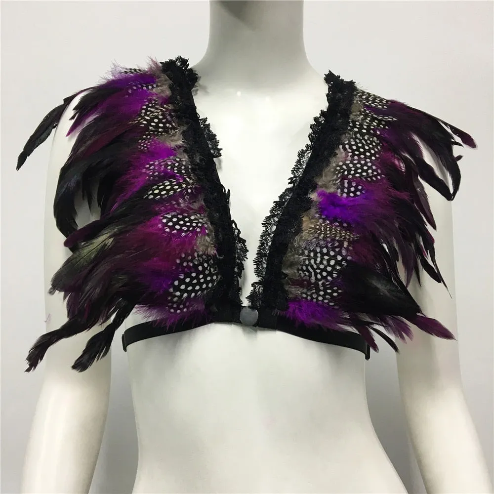 Feather Nightclub Crop Top