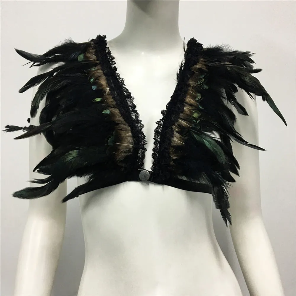 Feather Nightclub Crop Top